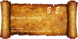 Bruszt Enikő névjegykártya